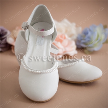 shoes communion flower shoe dress dresses jane mary sweetones holy pearls ivory birthday flat s70