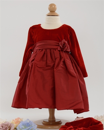 velvet dress stretch infant baby dresses